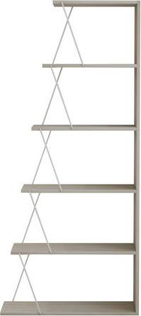 HomeMarkt Mini Tars Βιβλιοθήκη Sonoma-Λευκή 65x22x146cm HM2241.11