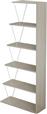 HomeMarkt Mini Tars Βιβλιοθήκη Sonoma-Λευκή 65x22x146cm HM2241.11