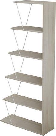 HomeMarkt Mini Tars Βιβλιοθήκη Sonoma-Λευκή 65x22x146cm HM2241.11