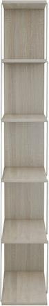 HomeMarkt Mini Tars Βιβλιοθήκη Sonoma-Λευκή 65x22x146cm HM2241.11
