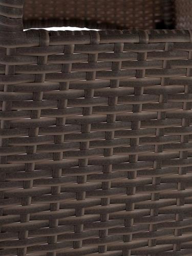 HomeMarkt Minsk HM5507.01 Μεταλλικό Rattan Γκρι 150x90x75cm