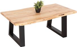 HomeMarkt Montana Ορθογώνιο Τραπεζάκι Σαλονιού από Μασίφ Ξύλο Ανοιχτό Φυσικό Μ115xΠ63xΥ45cm HM8166.21