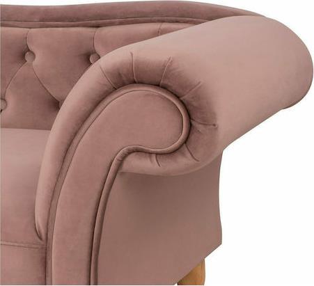 HomeMarkt Niovi T.Chesterfield Velvet Αριστέρο Μπράστο Σάπιο Μήλο 187x61x82cm HM3007.05