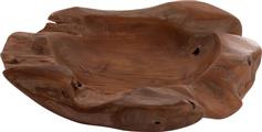 HomeMarkt Noki Διακοσμητικό Μπωλ Ξύλινο Καφέ 50x46x10cm HM18296