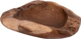 HomeMarkt Noki Διακοσμητικό Μπωλ Ξύλινο Καφέ 60x46x15cm HM18297