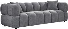 HomeMarkt Norika Τριθέσιος Καναπές Γκρι 220x88x85cm HM3331.01