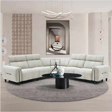 HomeMarkt Oracle Γωνιακός Καναπές Μπεζ 260x90x94cm HM3290.02