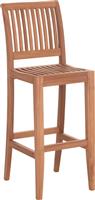 HomeMarkt Paiper Σκαμπό Μπαρ με Πλάτη Ξύλινο Φυσικό HM18110