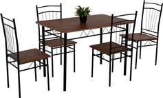 HomeMarkt Peary Τραπεζαρία Σετ 5τμχ 110x60cm HM9416.11