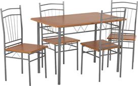 HomeMarkt Peary Τραπεζαρία Σετ 5τμχ 110x60cm HM9416.12