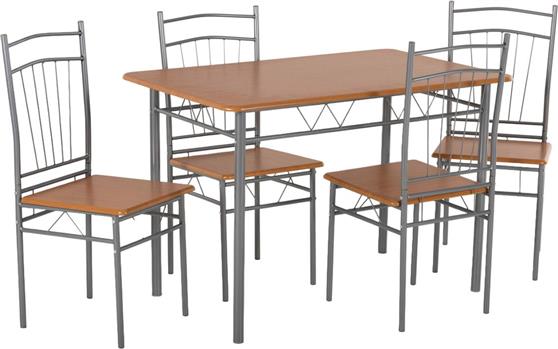 HomeMarkt Peary Τραπεζαρία Σετ 5τμχ 110x60cm HM9416.12