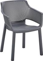 HomeMarkt Peggy Πολυθρόνα Εξωτερικού Χώρου Πολυπροπυλενίου Γκρι 60x55x79cm HM6368.10