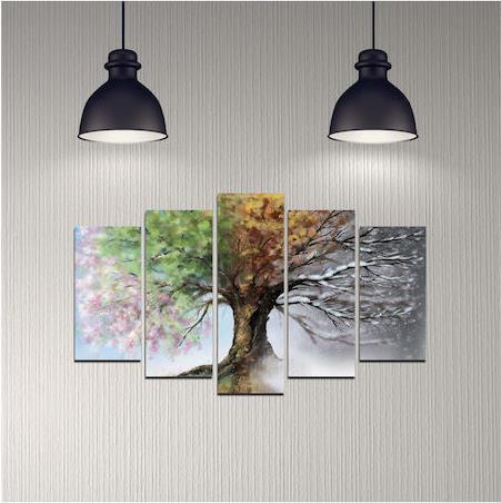 HomeMarkt Πεντάπτυχος Πίνακας MDF Four Seasons 100x0.3x60cm HM7206.05