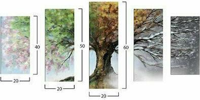 HomeMarkt Πεντάπτυχος Πίνακας MDF Four Seasons 100x0.3x60cm HM7206.05