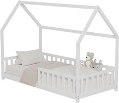 HomeMarkt Phyllis Παιδικό Κρεβάτι Montessori Μονό Λευκό για Στρώμα 90x190cm HM679.03
