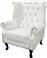 HomeMarkt Polina T. Chesterfield Μπερζέρα Λευκό Ματ PU 83x75x107cm HM0053.02