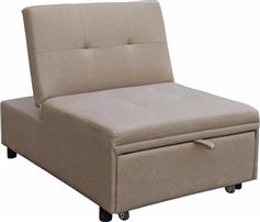 HomeMarkt Πολυθρόνα Κρεβάτι Libre Μπεζ Ύφασμα 75x106x87cm HM3295.03