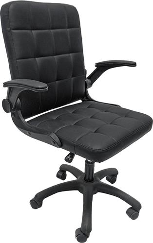 HomeMarkt Portima Καρέκλα Γραφείου με Ανάκλιση και Ρυθμιζόμενα Μπράτσα Μαύρη HM1197.01