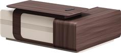 HomeMarkt President Γωνιακό Γραφείο Ξύλινο Καρυδί-Μπεζ 200x160x76cm HM2147L