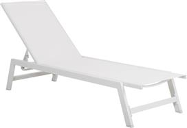 HomeMarkt Rabia Ξαπλώστρα Αλουμινίου Λευκή 191.5x55.5x89.5cm HM5982.01