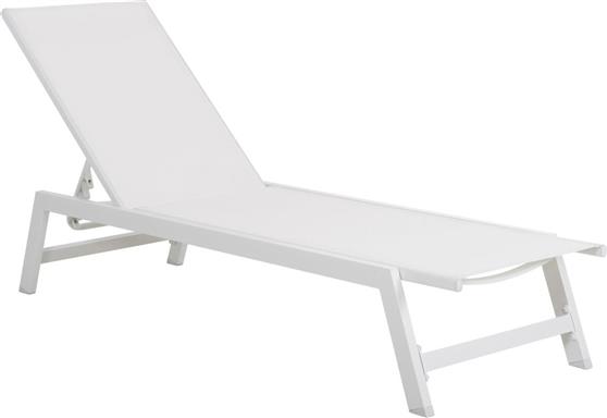 HomeMarkt Rabia Ξαπλώστρα Αλουμινίου Λευκή 191.5x55.5x89.5cm HM5982.01