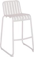 HomeMarkt Rachel Σκαμπό Μπαρ με Πλάτη Μεταλλικό Λευκό HM6341.02