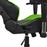 HomeMarkt Racing Gaming Μαύρο-Πράσινο PU 67x70x134cm HM1056.03