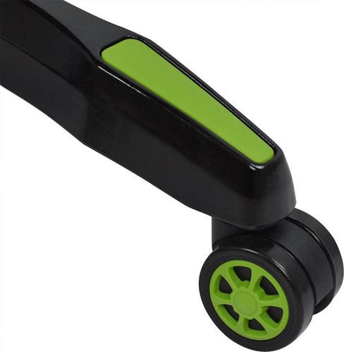 HomeMarkt Racing Gaming Μαύρο-Πράσινο PU 67x70x134cm HM1056.03