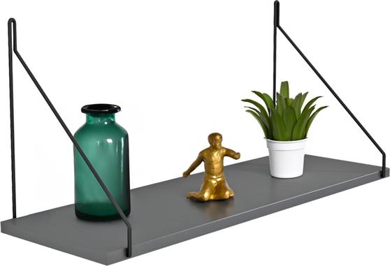 HomeMarkt Ράφι Τοίχου Agilan Γκρι 72x20x27cm HM9183.20