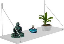 HomeMarkt Ράφι Τοίχου Agilan Λευκό 72x20x27cm HM9183.15