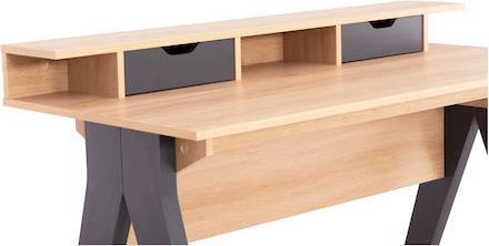 HomeMarkt Rexin Γραφείο Ξύλινο Sonama-Γκρι 120x59x85.5cm HM18290