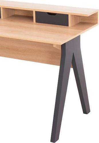 HomeMarkt Rexin Γραφείο Ξύλινο Sonama-Γκρι 120x59x85.5cm HM18290
