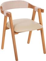 HomeMarkt Rimini Πολυθρόνα Μπεζ 60x61x75.5cm HM9867.07