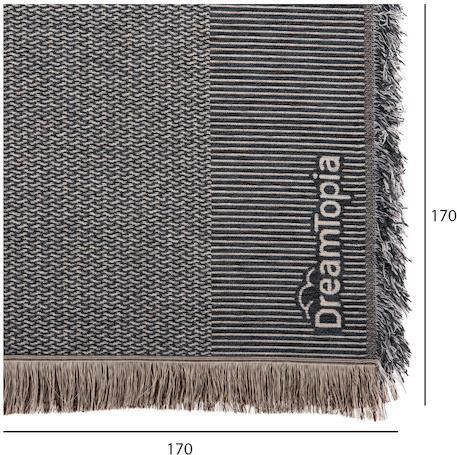 HomeMarkt Ριχτάρι Πολυθρόνας Dreamtopia 178x178cm Navy Blue HM12164.03
