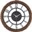 HomeMarkt Ρολόι Τοίχου Μεταλλικό Χάλκινο 58cm HM4336