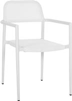 HomeMarkt Ronny Πολυθρόνα Εξωτερικού Χώρου Αλουμινίου Λευκή 53x51x80cm HM5998.02