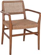 HomeMarkt Rosco Πολυθρόνα Εξωτερικού Χώρου Ξύλινη Καφέ 56x54.5x78cm HM6132.01