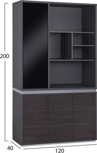 HomeMarkt Rosewood Βιβλιοθήκη Wenge 120x40x200cm HM2091L