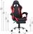 HomeMarkt Rutt Gaming με Υποπόδιο Μαύρο-Κόκκινο PU 64x60x126cm HM1156.01