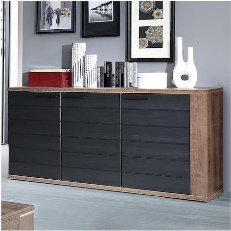 HomeMarkt Ryker Καρυδί-Γκρι 161.5x41.6x85.1cm HM8853