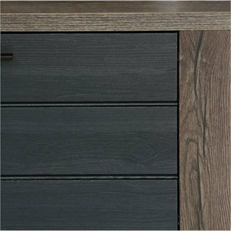 HomeMarkt Ryker Καρυδί-Γκρι 161.5x41.6x85.1cm HM8853