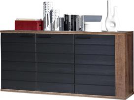 HomeMarkt Ryker Καρυδί-Γκρι 161.5x41.6x85.1cm HM8853