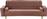 HomeMarkt Salvador Τριθέσιος Κρεβάτι Σάπιο Μήλο Βελουτέ 223x90x80cm HM3150.12