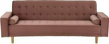 HomeMarkt Salvador Τριθέσιος Κρεβάτι Σάπιο Μήλο Βελουτέ 223x90x80cm HM3150.12