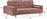 HomeMarkt Salvador Τριθέσιος Κρεβάτι Σάπιο Μήλο Βελουτέ 223x90x80cm HM3150.12