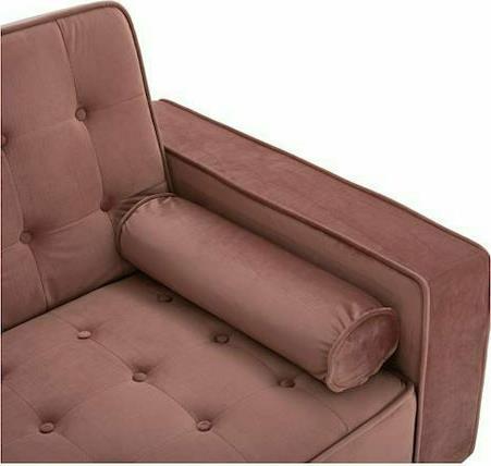 HomeMarkt Salvador Τριθέσιος Κρεβάτι Σάπιο Μήλο Βελουτέ 223x90x80cm HM3150.12