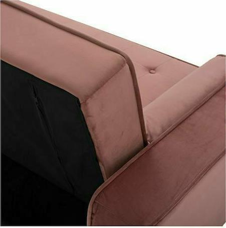 HomeMarkt Salvador Τριθέσιος Κρεβάτι Σάπιο Μήλο Βελουτέ 223x90x80cm HM3150.12