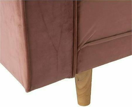 HomeMarkt Salvador Τριθέσιος Κρεβάτι Σάπιο Μήλο Βελουτέ 223x90x80cm HM3150.12