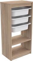 HomeMarkt Sani Συρταριέρα Ξύλινη σε Λευκό Χρώμα HM18198.03