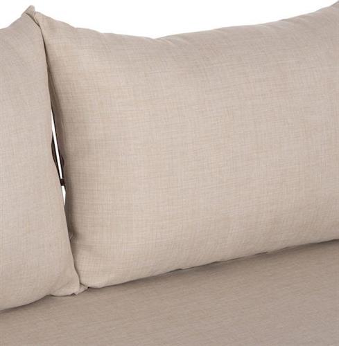 HomeMarkt Sanji Διθέσιος Καναπές Εξωτερικού Χώρου Ξύλινος με Μαξιλάρια 168.5x80x82cm HM6220